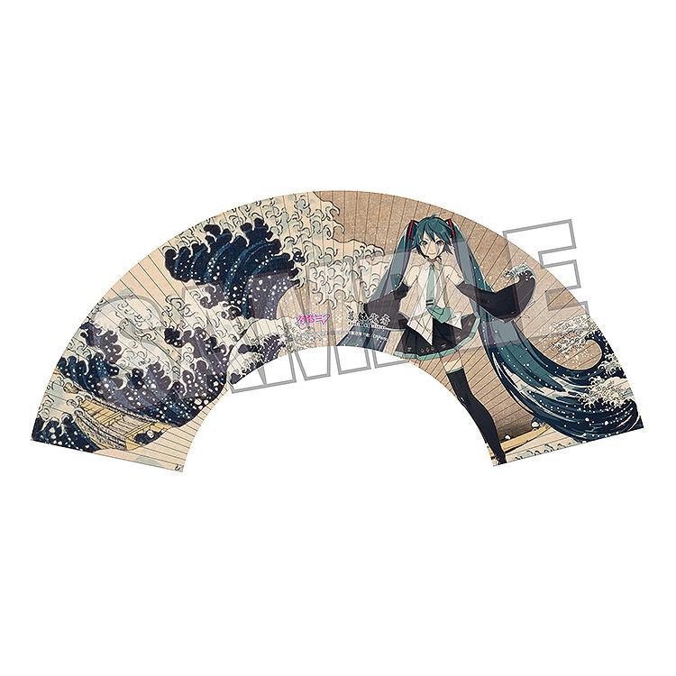 Hatsune Miku x Katsushika Hokusai iXima Hand Fan The Great Wave off Kanagawa