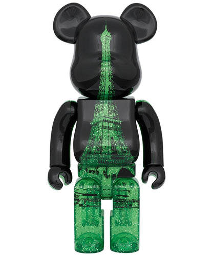 BE@RBRICK EIFFEL TOWER 100% & 400% GREEN DRESS Ver.