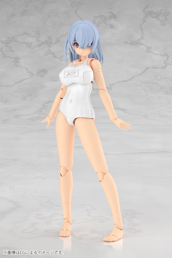 (Model Kits) FRAME ARMS GIRL MIZUKI School Swimsuits White Ver.