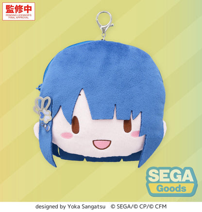 fuwa petit "HATSUNE MIKU: COLORFUL STAGE!" Face Pouch with Reel "Haruka Kiritani"