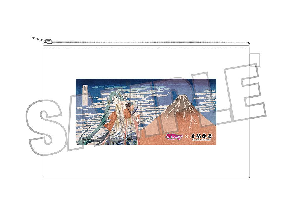 Hatsune Miku x Katsushika Hokusai iXima Pouch Fine Wind, Clear Morning