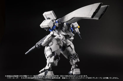 (Model Kits) POWERDoLLS X-4+(PD-802) WEAPON SET2(Shoulder parts for mounting weapons&MC120mmCanon&Dru20ATM&DSG11SMG) (Rerun)