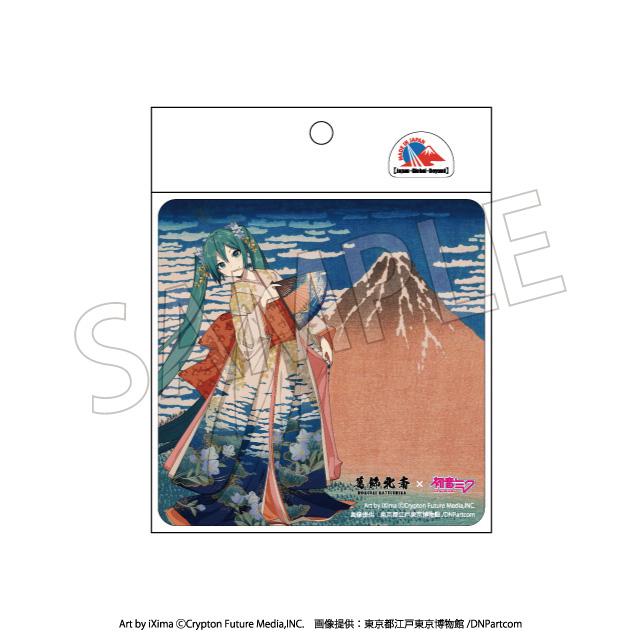 Hokusai Katsushika x Hatsune Miku Car Magnet Thirty-six Views of Mount Fuji Fine Wind, Clear Morning (Rerun)