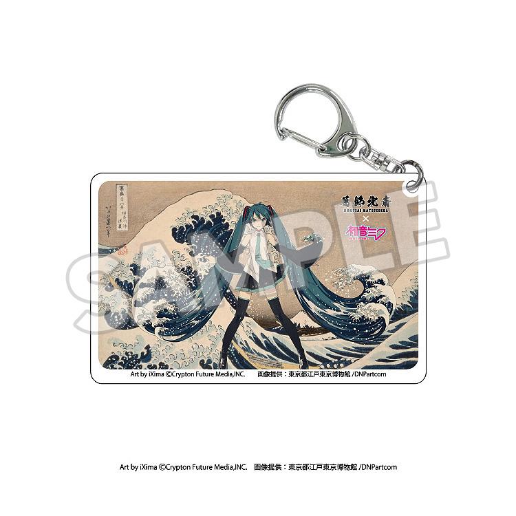 KATSUSHIKA HOKUSAI x HATUNE MIKU Katsushika Hokusai x Hatsune Miku Clear Acrylic Keychain (Box)