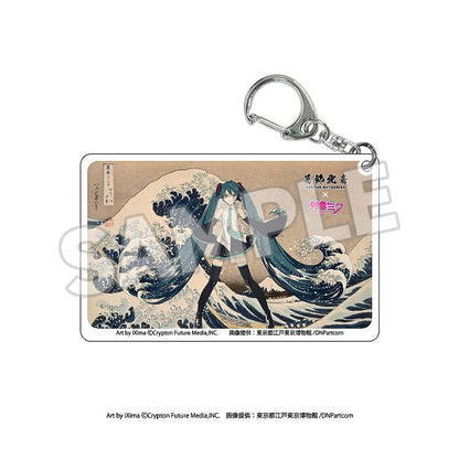 KATSUSHIKA HOKUSAI x HATUNE MIKU Katsushika Hokusai x Hatsune Miku Clear Acrylic Keychain (Box)