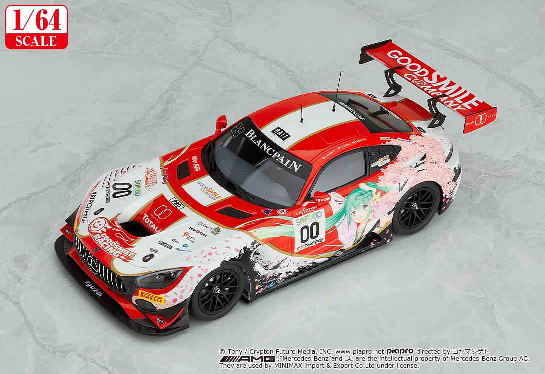 (Model Kits) Hatsune Miku GT Project 1/64 Scale Good Smile Hatsune Miku AMG 2017 SPA24H Ver. (Rerun)