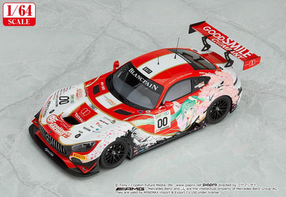 (Model Kits) Hatsune Miku GT Project 1/64 Scale Good Smile Hatsune Miku AMG 2017 SPA24H Ver. (Rerun)