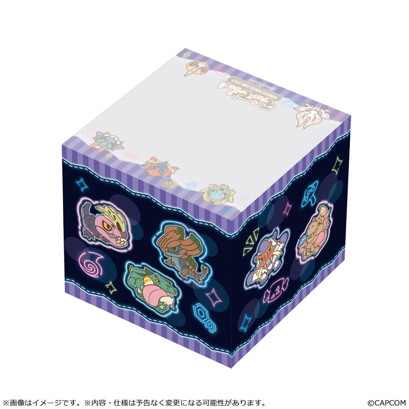 MONSTER HUNTER CHIBI STYLE Memo block : Neon-Themed