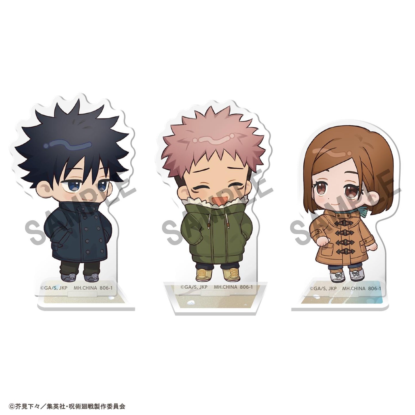 Acrylic Stand Buddycolle Anime Jujutsu Kaisen 5th Anniversary C Megumi Fushiguro, Yuji Itadori, Nobara Kugisaki