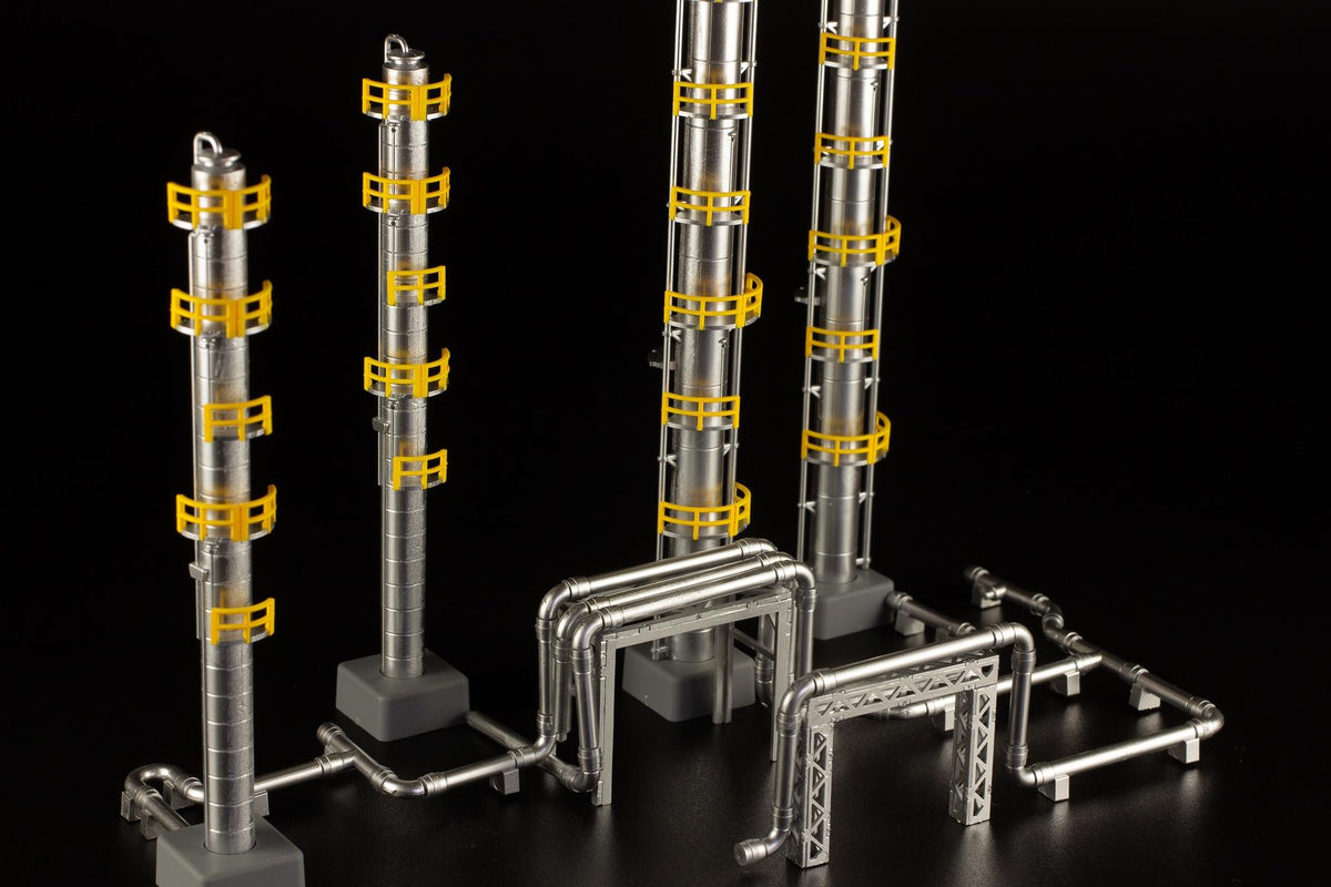 (Model Kits) 1/150 Scale Structure Kit "Fractionating Columns" (Rerun)