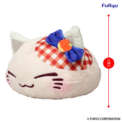 Nemuneko Cat Fruit Big Plush Toy -Apple-