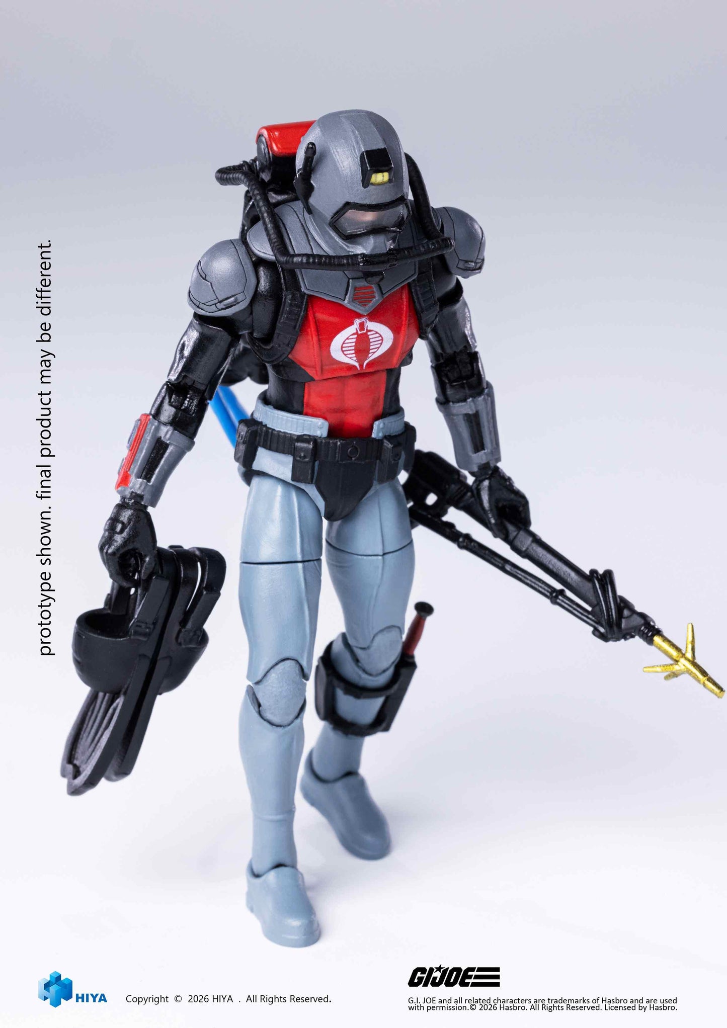 HIYA Exquisite Mini Series 1/18 Scale 4 Inch G.I.Joe Cobra Eel Action Figure