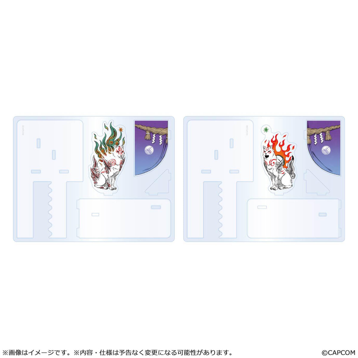 【Okami 20th Anniversary Reprint Art Project】Acrylic bookends -From Okami Special collection-