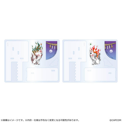 【Okami 20th Anniversary Reprint Art Project】Acrylic bookends -From Okami Special collection-