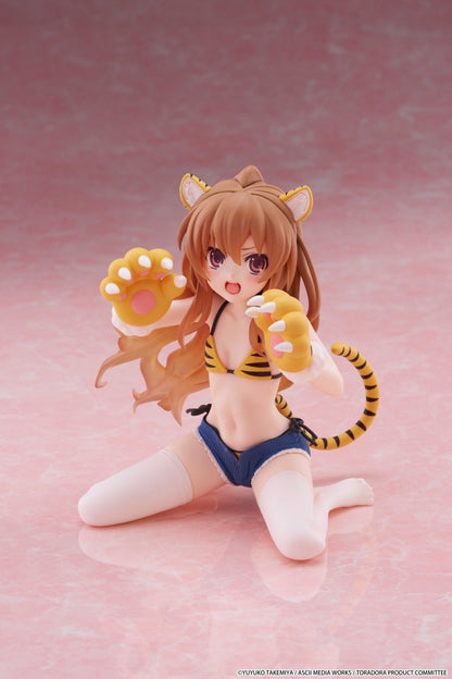 Toradora! Desktop Cute Figure - Taiga Aisaka (Tiger Costume Swimwear Ver.)
