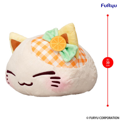Nemuneko Cat Fruit Big Plush Toy -Orange-