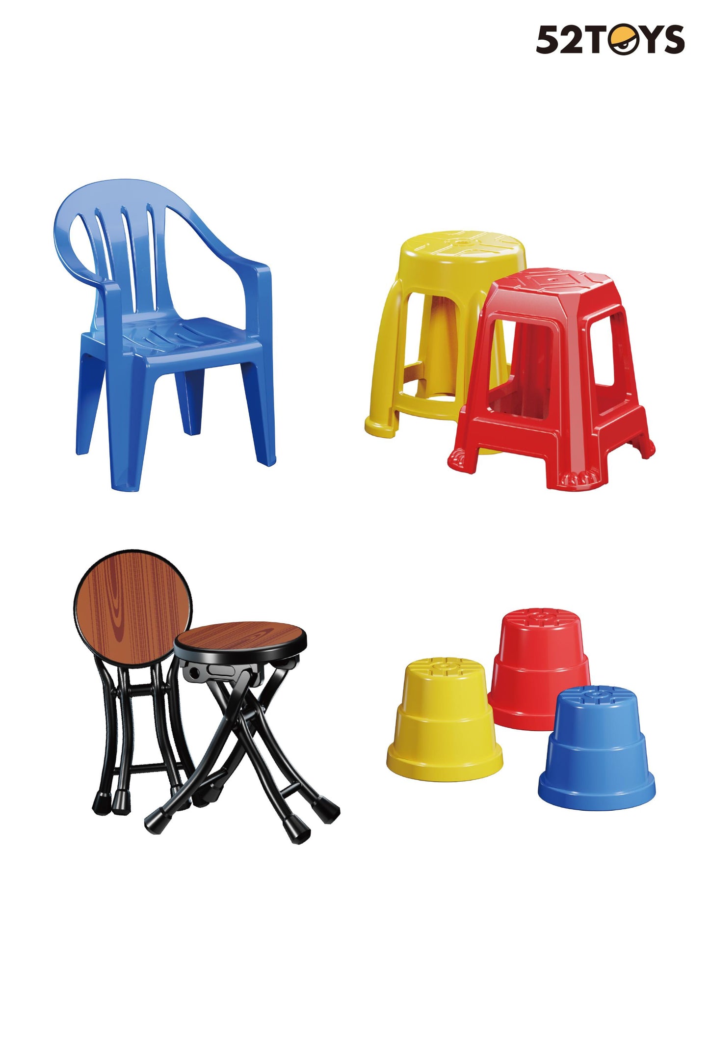 (Blind Box) QUE SERA Series-PLASTIC CHAIRS