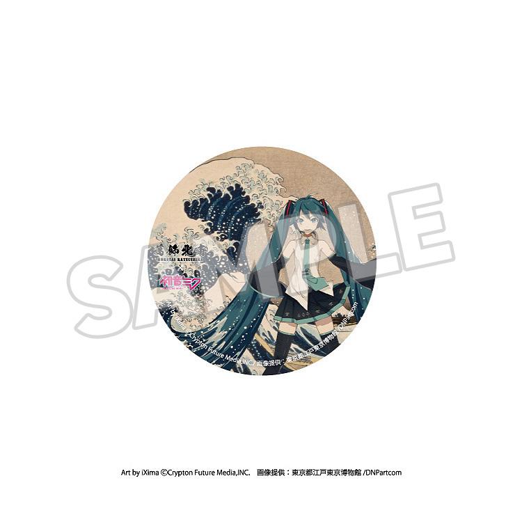 KATSUSHIKA HOKUSAI x HATUNE MIKU Katsushika Hokusai x Hatsune Miku Pinback Button (BOX)