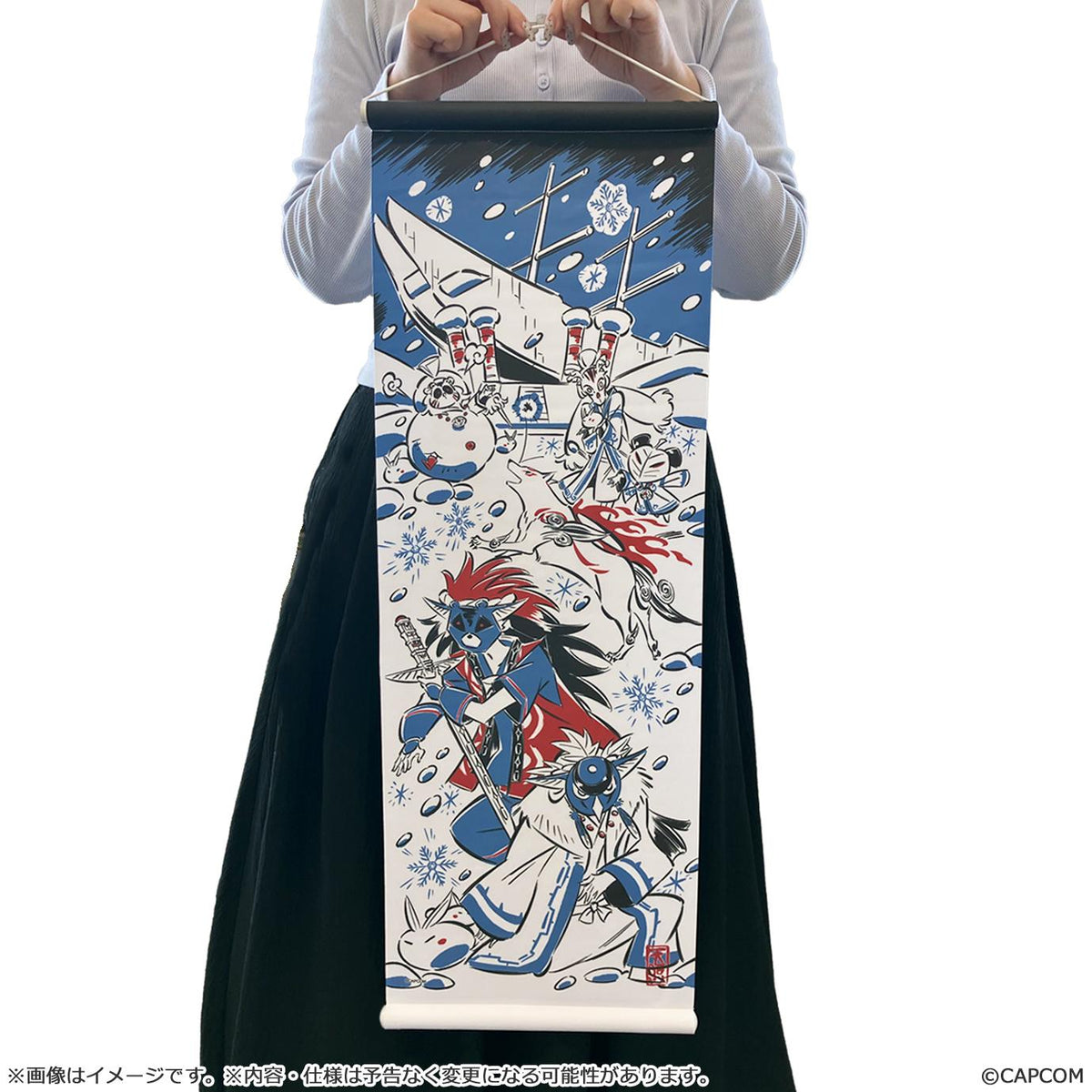 【Okami 20th Anniversary Reprint Art Project】tapestry winter -From Okami 10th Anniversary artist:Mari Shimazaki-