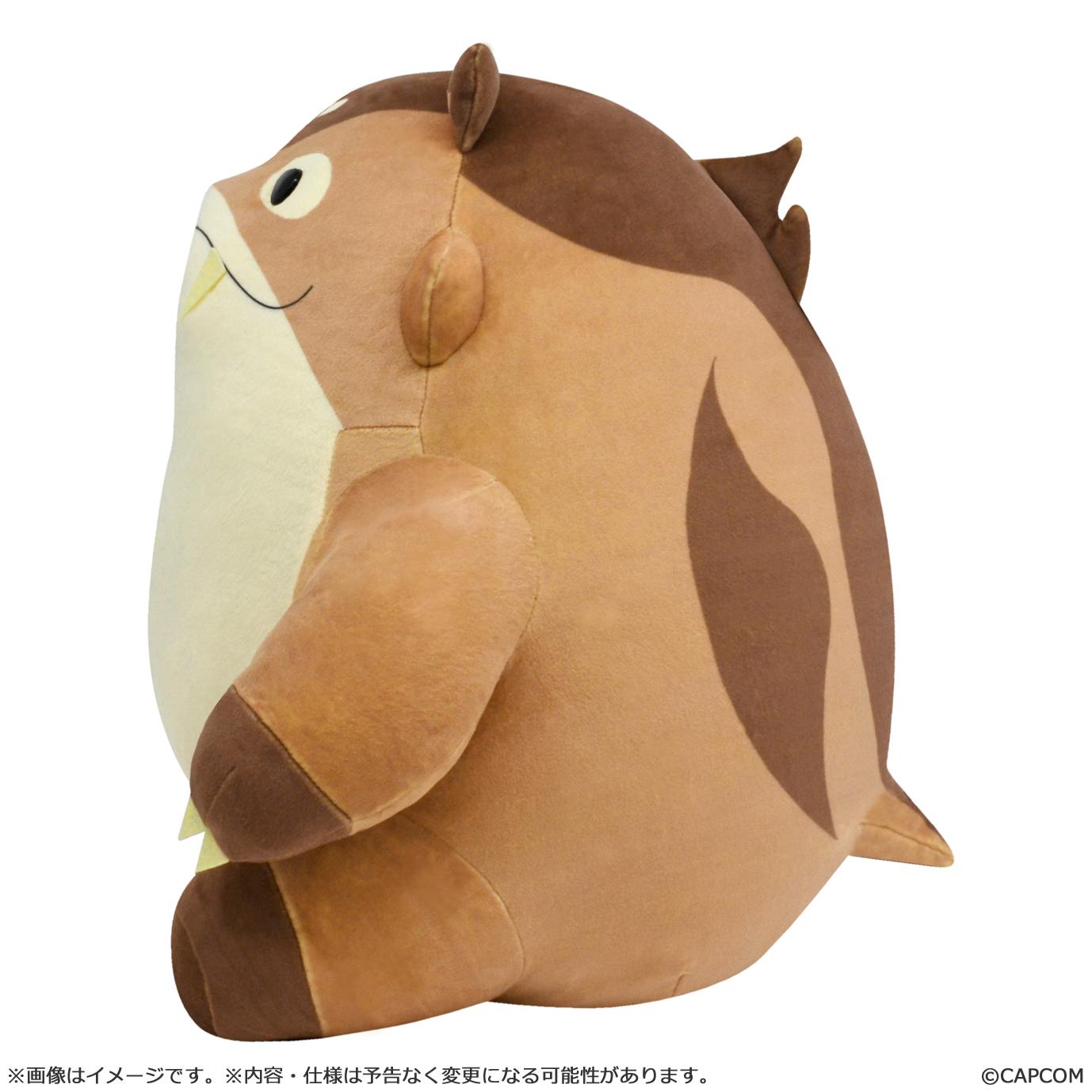 MONSTER HUNTER WILDS Mochi-Cuddly Plush : Wudwud Barrel "B"