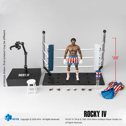 HIYA Exquisite Super Series 1/12 Scale 6 Inch Rocky IV Apollo Action Figure