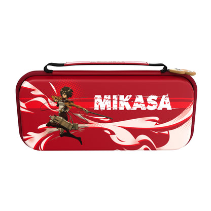 Official Attack on Titan Limited Edition EVA Hard Shell Carrying Case (Mikasa Red)- Drakong