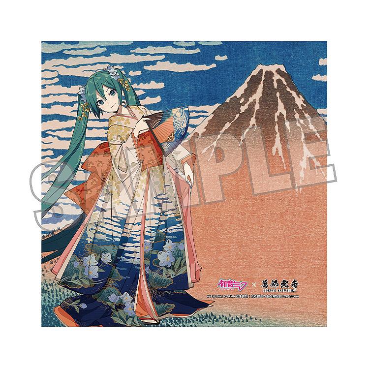 Hokusai Katsushika x Hatsune Miku by iXima Hand Towel Fine Wind, Clear Morning (Rerun)