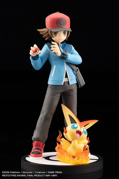 Pokemon Hilbert with Victini ARTFX J STATUE