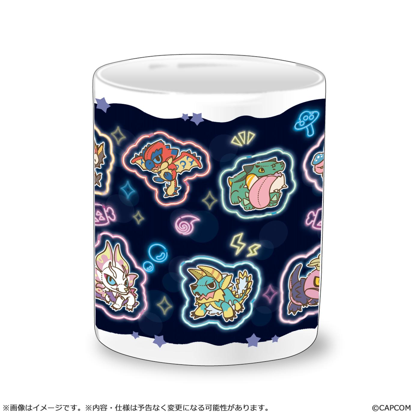 Monster Hunter MONSTER HUNTER CHIBI STYLE Heat-changing Mug: Neon-themed