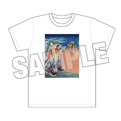 Hatsune Miku x Katsushika Hokusai iXima T-shirt Fine Wind, Clear Morning
