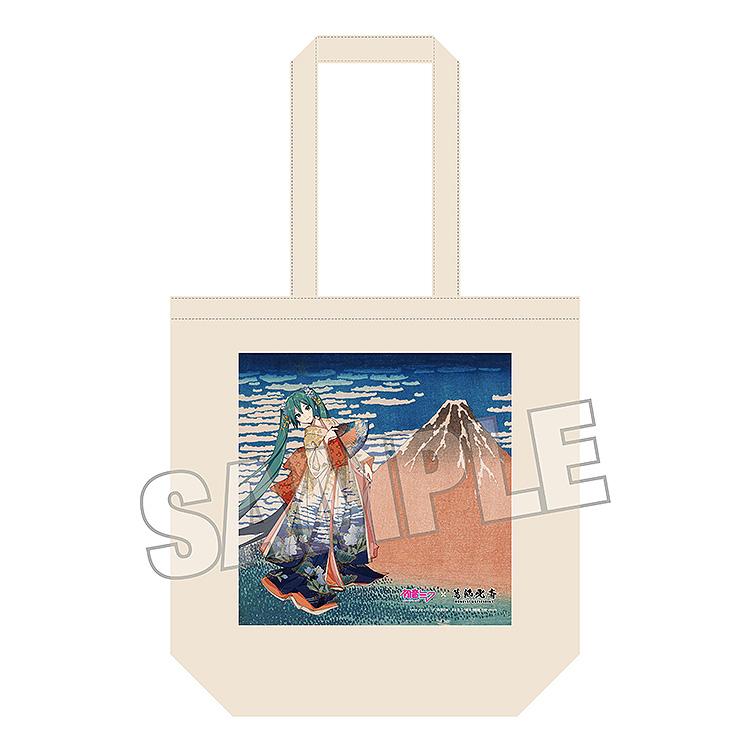 Hatsune Miku x Katsushika Hokusai iXima Tote Bag Fine Wind, Clear Morning