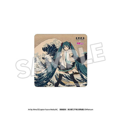 KATSUSHIKA HOKUSAI x HATUNE MIKU Car Magnet Thirty-six Views of Mount Fuji The Great Wave off Kanagawa