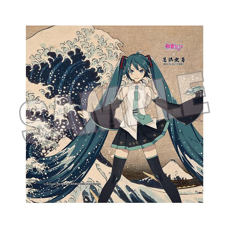Hatsune Miku x Katsushika Hokusai iXima Hand Towel The Great Wave off Kanagawa