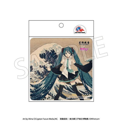 Hokusai Katsushika x Hatsune Miku Car Magnet Thirty-six Views of Mount Fuji The Great Wave off Kanagawa (Rerun)