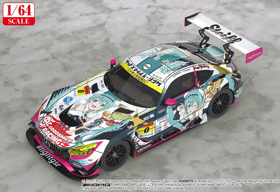 (Model Kits) Hatsune Miku GT Project 1/64 Scale Good Smile Hatsune Miku AMG 2018 SUPER GT Ver. (Rerun)