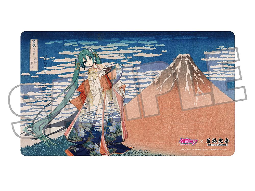 Hokusai Katsushika x Hatsune Miku by iXima Desk Mat Fine Wind, Clear Morning (Rerun)