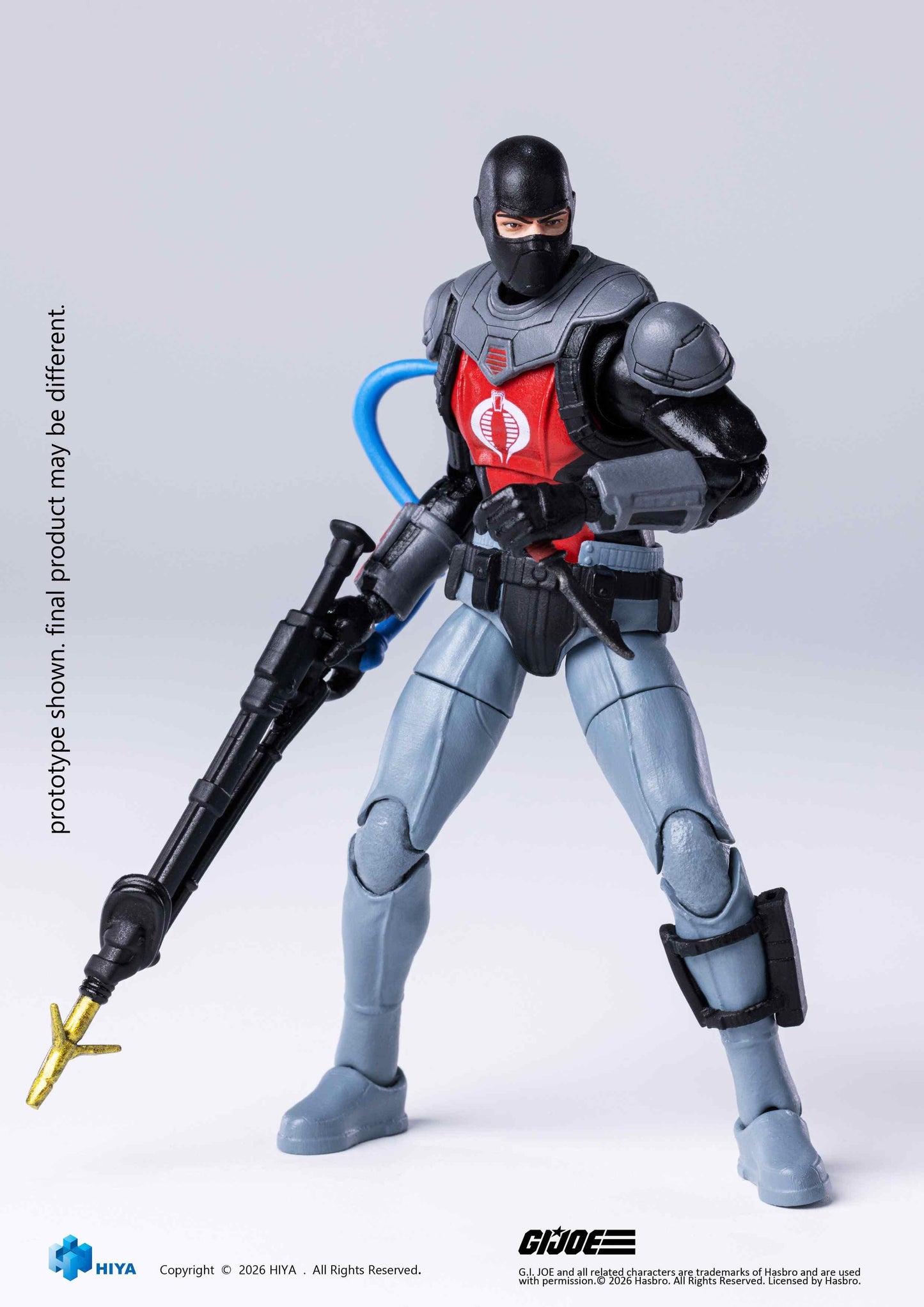 HIYA Exquisite Mini Series 1/18 Scale 4 Inch G.I.Joe Cobra Eel Action Figure