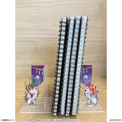 【Okami 20th Anniversary Reprint Art Project】Acrylic bookends -From Okami Special collection-