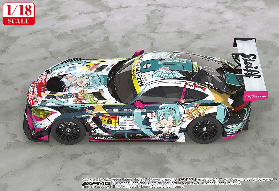 (Model Kits) Hatsune Miku GT Project 1/18th Scale Good Smile Hatsune Miku AMG: 2018 Final Race Ver. (Rerun)