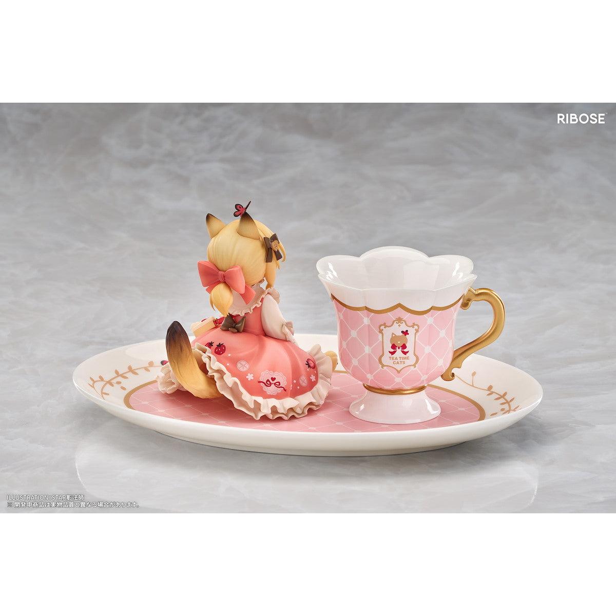 DLC Series Tea Time Cats Orange Cat Non Scale Figure