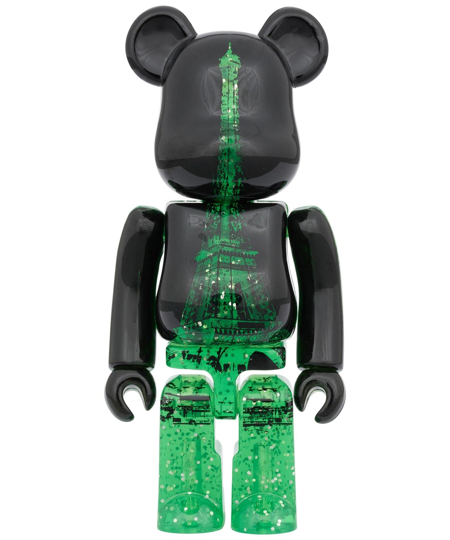 BE@RBRICK EIFFEL TOWER 100% & 400% GREEN DRESS Ver.