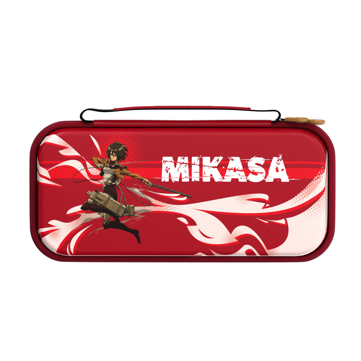 Official Attack on Titan Limited Edition EVA Hard Shell Carrying Case (Mikasa Red)- Drakong