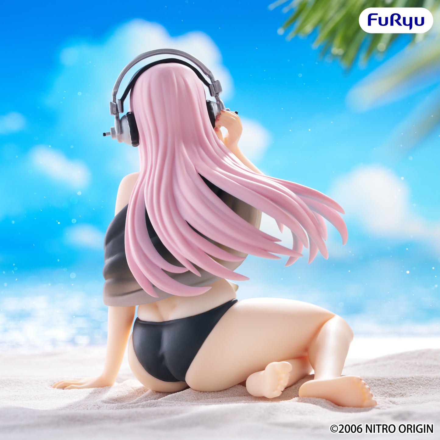 SUPER SONICO Noodle Stopper Figure -Swimsuit Black Color ver.-