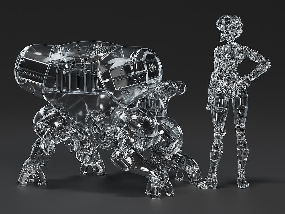 Ghost in the Shell (Manga Edition) PLAMAX minimum factory MF-96 Motoko Kusanagi with Fuchikoma: Thermoptic Camouflage Ver.