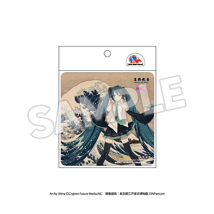 KATSUSHIKA HOKUSAI x HATUNE MIKU Car Magnet Thirty-six Views of Mount Fuji The Great Wave off Kanagawa