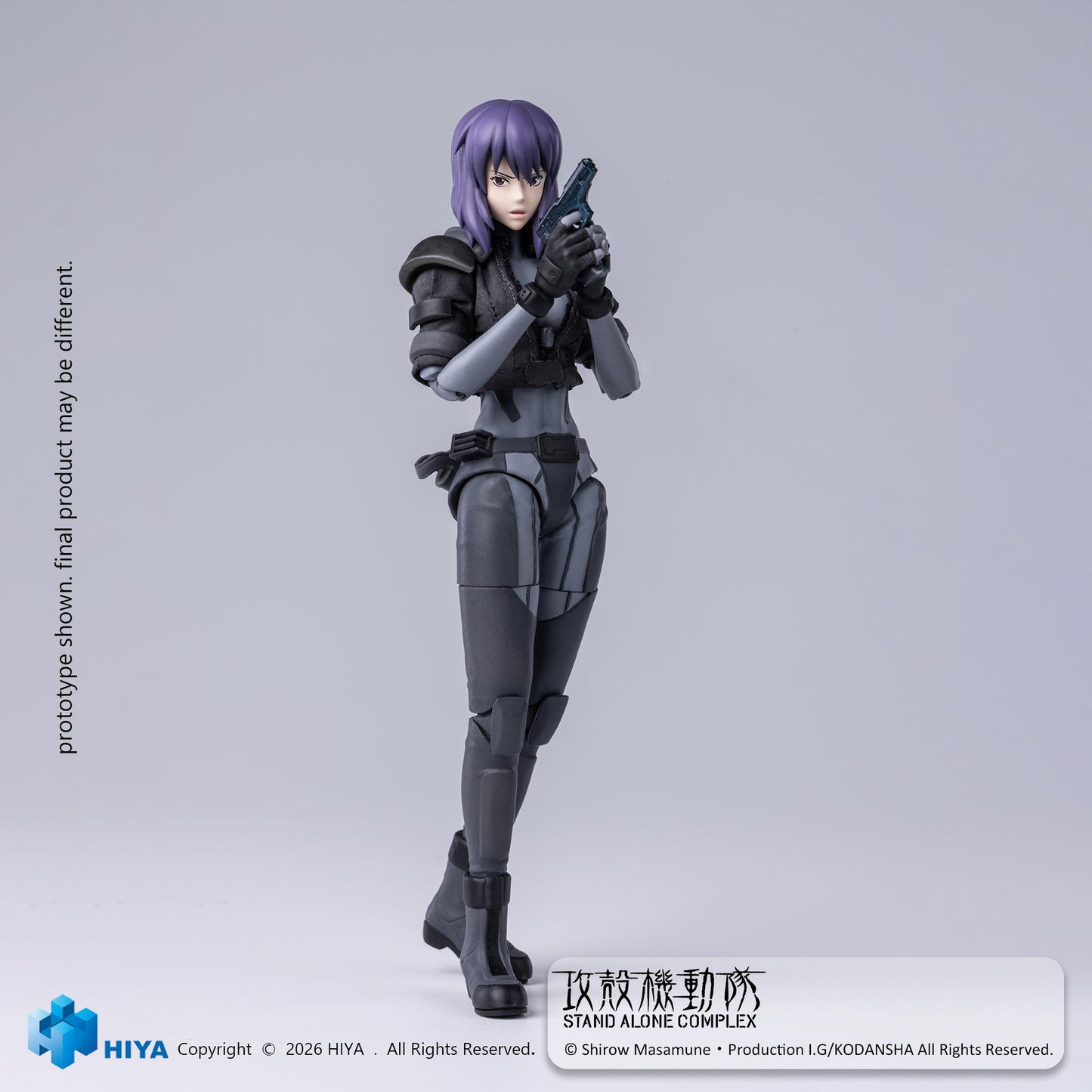 HIYA Exquisite Super Series 1/12 Scale 6 Inch GHOST IN THE SHELL Stand Alone Complex Kusanagi Motoko Battle Suit Version Action Figure