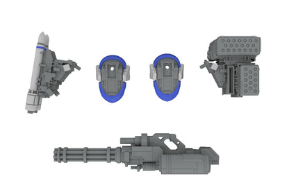 (Model Kits) POWERDoLLS X-4+(PD-802) WEAPON SET3(Shoulder Parts For Mounting Weapons&DRu35 MLC&M7A Gatling Gun) (Rerun)