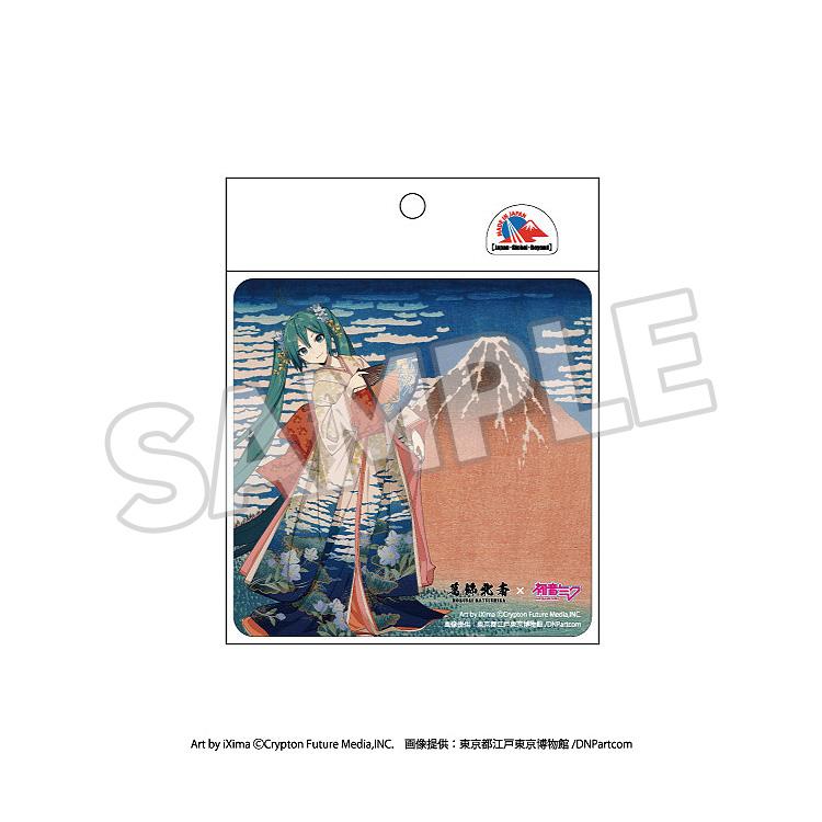 KATSUSHIKA HOKUSAI x HATUNE MIKU Car Magnet Thirty-six Views of Mount Fuji Fine Wind, Clear Morning