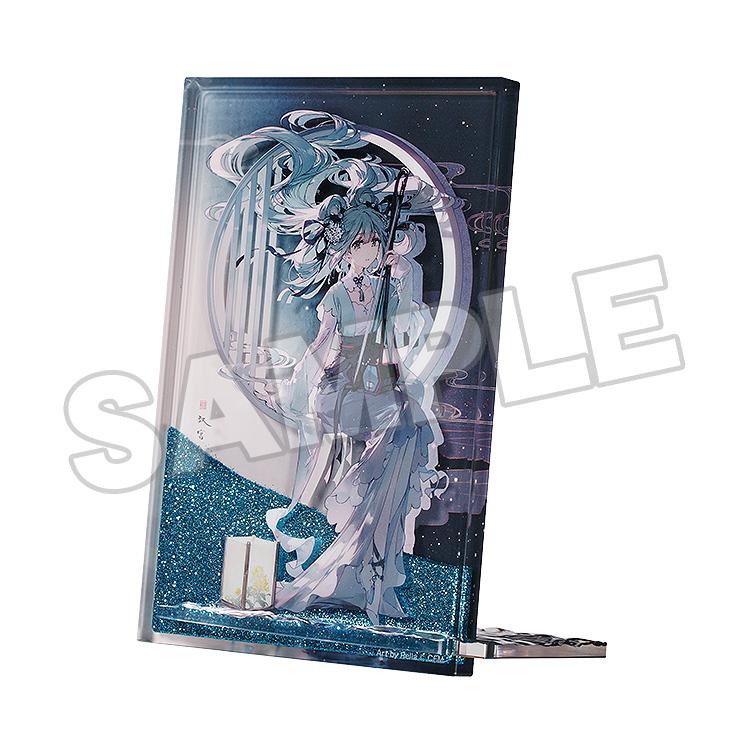 Character Vocal Series 01: Hatsune Miku Hatsune Miku Glitter Acrylic Block: Han Gong Qiu Yue Ver.