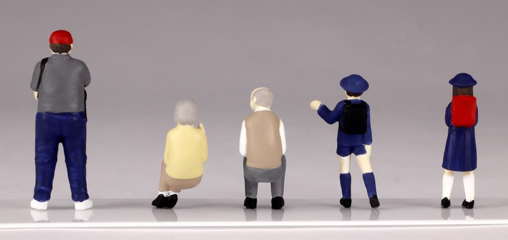 1/80 Scale super minifigure series6 That Day's Bus Stop Set (Rerun)